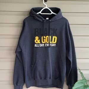 Black & Gold Pittsburgh Hoodie - Size Large